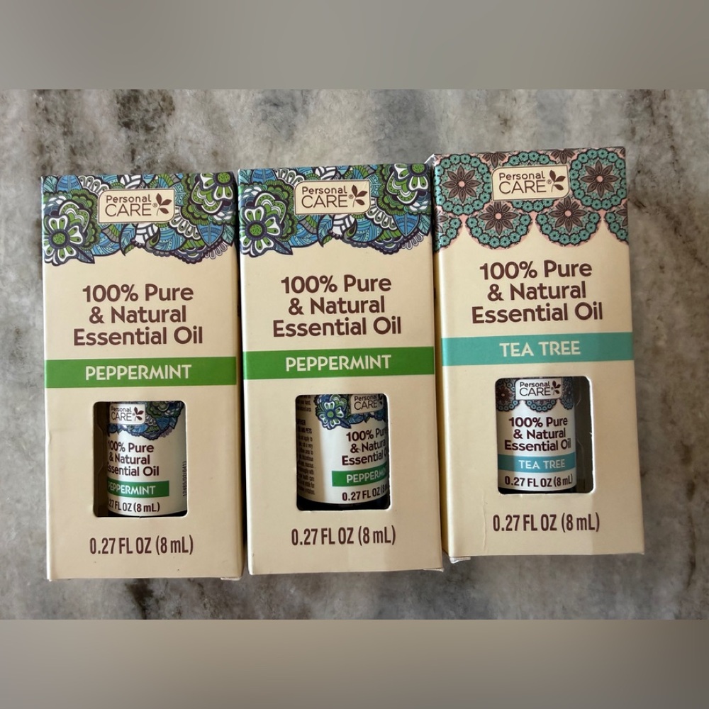Personal Care 100% Pure & Natural Essential Oils - Peppermint & Tea Tree bundle